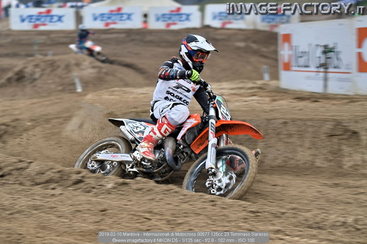 2019-02-10 Mantova - Internazionali di Motocross 00577 125cc 23 Tommaso Sarasso